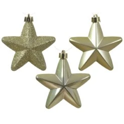 Lot De 6 étoiles De Noël à Suspendre Alpine Pistache