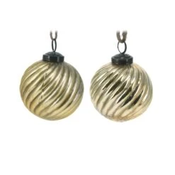 Lot De 6 Boules De Noël (D80 Mm) Enzi Or