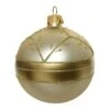 Lot De 6 Boules De Noël En Verre (D80 Mm) Larya Perle -Village de Noel lot de 6 boule verre bande a branches sur dessus dia8 00cm perle 101578 1624009839