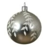 Lot De 6 Boules De Noël En Verre (D80 Mm) Katalina Argent -Village de Noel lot de 6 boule verre branches blanches dia8 00cm argent 101584 1624009671