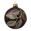 Lot De 6 Boules De Noël En Verre (D80 Mm) Lamia Marron Foncé -Village de Noel lot de 6 boule verre branches dia8 00cm brun fonce b 101785 1623937945