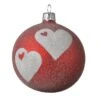 Lot De 6 Boules De Noël En Verre (D80 Mm) Amour Rouge -Village de Noel lot de 6 boule verre coeurs et ballantine tout autour dia8 00cm rouge no l 101437 1624020292