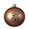 Lot De 6 Boules De Noël En Verre (D80 Mm) Estella Camel -Village de Noel lot de 6 boule verre double etoile argent dia8 00cm camel 101413 1624020651