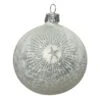 Lot De 6 Boules De Noël En Verre (D80 Mm) Erin Blanc Givré -Village de Noel lot de 6 boule verre etoile polaire paillettes dia8 00cm givr blanc 101350 1624021145