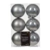 Lot De 6 Boules De Noël (D80 Mm) Alpine Gris Marbre -Village de Noel lot de 6 boules alpine boule incassable gris marbre 128569 1687177171