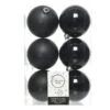Lot De 6 Boules De Noël (D80 Mm) Alpine Noir -Village de Noel lot de 6 boules de no l d80 mm alpine noir 70535 1694443340