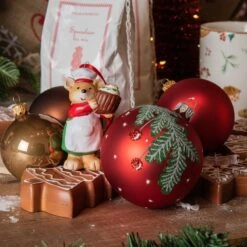 Lot De 6 Boules De Noël (D80 Mm) En Verre Baies Rouge 6 Lot De 6 Boules De Noël (D80 Mm) En Verre Baies Rouge -Village de Noel lot de 6 boules de no l d80 mm en verre baies rouge 129088 1687343068