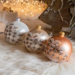 Lot De 6 Boules De Noël (D80 Mm) En Verre Blio