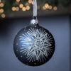Lot De 6 Boules De Noël (D80 Mm) En Verre Polaris Bleu Nuit -Village de Noel lot de 6 boules de no l d80 mm en verre polaris bleu nuit 129095 1687339973