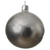 Lot De 6 Boules De Noël En Verre (D80 Mm) Alix Argent -Village de Noel lot de 6 boules de noel d80 mm alix argent 70915