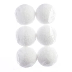 Lot De 6 Boules De Noël (D80 Mm) Loula Blanc -Village de Noel lot de 6 boules de noel loula d80 mm blanc 40316