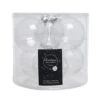 Lot De 6 Boules De Noël En Verre (D80 Mm) Orphée Transparent -Village de Noel lot de 6 boules vr machine uni brillant dia8cm transparent clair 62321