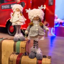 Lutin De Noël Fillette Cassy H40 Cm -Village de Noel lutin de no l fillette cassy h40 cm 129116 1692869105