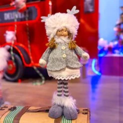 Lutin De Noël Fillette Cassy H40 Cm