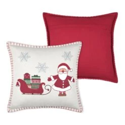 Coussin Noël Carré (40 Cm) Malicieux Ecru -Village de Noel malicieux coussin 40x40 ecru 120388 1658991606