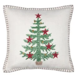Coussin Noël Carré (40 Cm) Malicieux Vert -Village de Noel malicieux coussin 40x40 vert 120382 1658997005