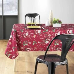 Nappe Antitache Père Noël L300 Cm Rouge