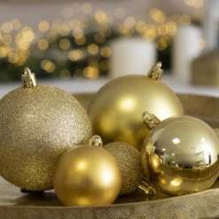 Lot De 20 Boules De Noël Assorties New Alpine Or -Village de Noel newalpine or deco 730 2