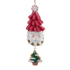 Père Noël à Suspendre Père-Noël Sapin Rouge