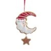 Père Noël à Suspendre Père-Noël Lune Blanc -Village de Noel ornements p re noel 13 18 cm mod b 131136 1691063663