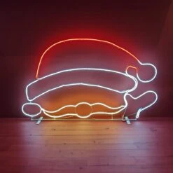 Père Noël GM Lumineux Néon Multicolore