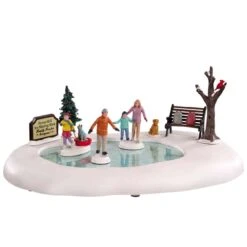 Village De Noël Lemax Journée De Patinage En Famille