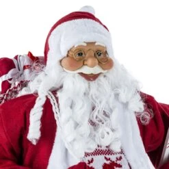 Père Noël Donatien H123 Cm -Village de Noel pere noel debout tradi 120cm h123x48x36cm h 55333 1