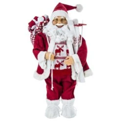 Père Noël Florestan H61 Cm -Village de Noel pere noel debout tradi 60cm h61x27x19cm 55272 2
