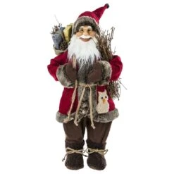 Père Noël Etienne H61 Cm -Village de Noel pere noel debout tradi 60cm h61x27x19cm a 55269 2