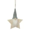 Etoile De Noël à Suspendre Pere Noel En Bois Gris -Village de Noel pere noel etoile a suspendre b 104521 1626091909