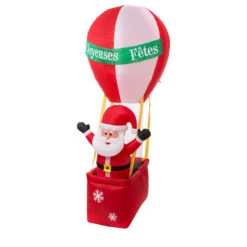 Père Noël Gonflable Montgolfière