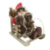 Père Noël Sur Luge Armand H24,50 Cm -Village de Noel pere noel sur luge armand 47078