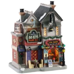 Village De Noël Lemax à Piles Lumineux Piano-Bar De Mr Pete