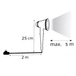 Projecteur Père Noël Multicolore -Village de Noel projecteur laser pere noel multicouleur 4 led 55229