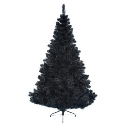Sapin Artificiel De Noël Black Royal H180 Cm Noir