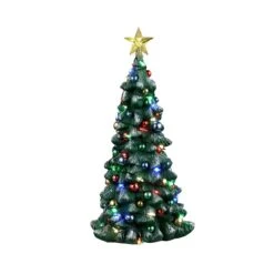 Accessoire Lemax Sapin De Noël Lumineux Enneigé -Village de Noel sapin de no l enneig sur pile 130252 1689680354