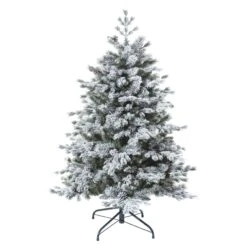 Sapin Artificiel De Noël Ontario H150 Cm Vert Enneigé