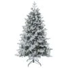Sapin Artificiel De Noël Ontario H180 Cm Vert Enneigé -Village de Noel sapin ontario h180cm eminza 117334 1655371635