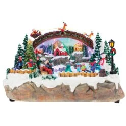 Village De Noël Lumineux Patinoire