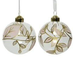 Lot De 3 Boules De Noël En Verre (D80 Mm) Leana Transparent