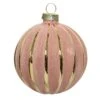 Lot De 3 Boules De Noël En Verre (D80 Mm) Saveria Rose -Village de Noel set de 3 boule verre paillettes dia8 00cm rose 100813 1624450313