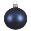 Lot De 4 Boules De Noël En Verre (D100 Mm) Arctique Mates Bleu Nuit -Village de Noel set de 4 boule verre mat dia10 00cm bleu nuit 101008 1624529675