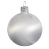 Lot De 4 Boules De Noël En Verre (D100 Mm) Arctique Mates Blanc Givré -Village de Noel set de 4 boule verre mat dia10 00cm givr blanc 101116 1624530139