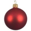 Lot De 4 Boules De Noël En Verre (D100 Mm) Arctique Mates Rouge -Village de Noel set de 4 boule verre mat dia10 00cm rouge no l 100990 1624285418