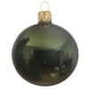 Lot De 6 Boules De Noël En Verre (D80 Mm) Arctique Brillantes Vert Sapin -Village de Noel set de 6 boule verre brillant dia8 00cm vert pin 100858 1624367565
