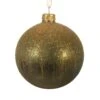 Lot De 6 Boules De Noël (D80 Mm) En Verre Givre Vert Sapin -Village de Noel set de 6 boule verre brillant haut ballotine 128999 1685710391