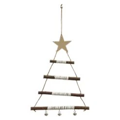 Sapin De Noël à Suspendre En Bois Goliate Naturel