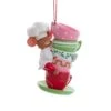 Souris De Noël Lana Multicolore -Village de Noel souris chef 8cm mod b 131168 1691056765
