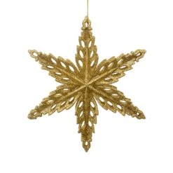 Etoile De Noël à Suspendre Ajourée Or