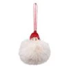 Enfant Pompon De Noël à Suspendre Blanc